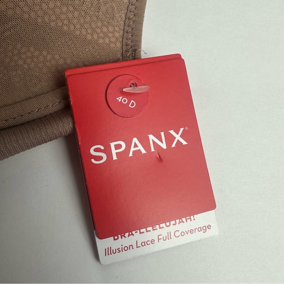 Spanx NWT Bra-llelujah! Illusion Lace Full Coverage Bra in Vintage Rose Size 40D - Picture 9 of 15